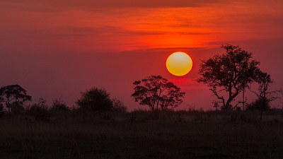 Sonnenuntergang Namibia