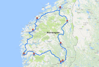 norwegen tour mit camper