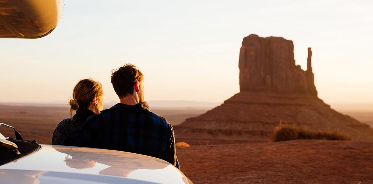 Sonnenuntergang am Monument Valley