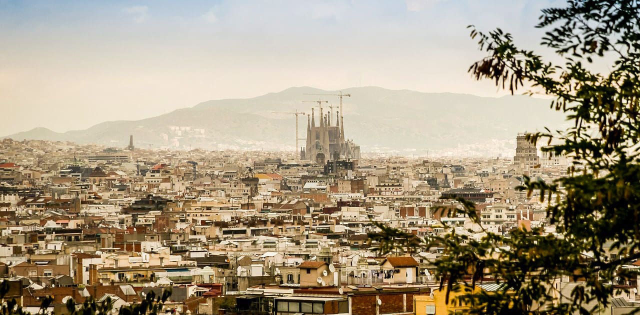 Barcelona - Blick auf die Sagrada Familia