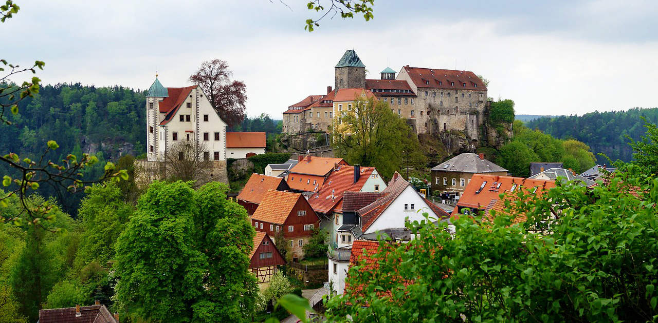 Blick auf Burg Hohnstein