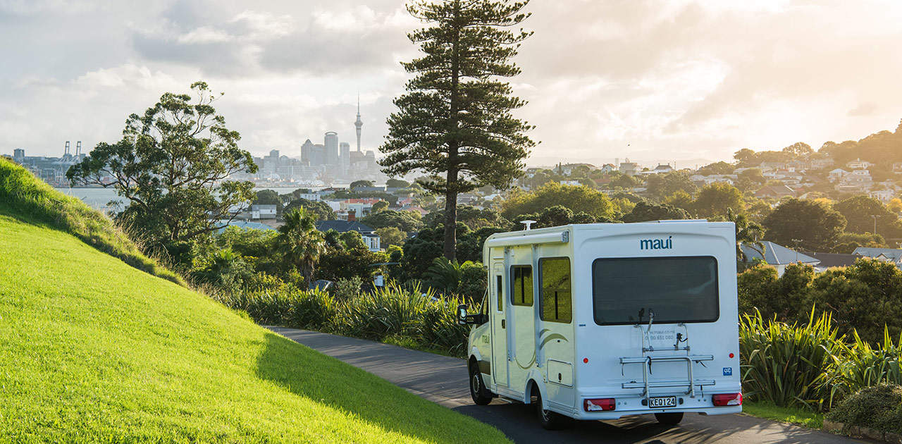 Camper vor Auckland