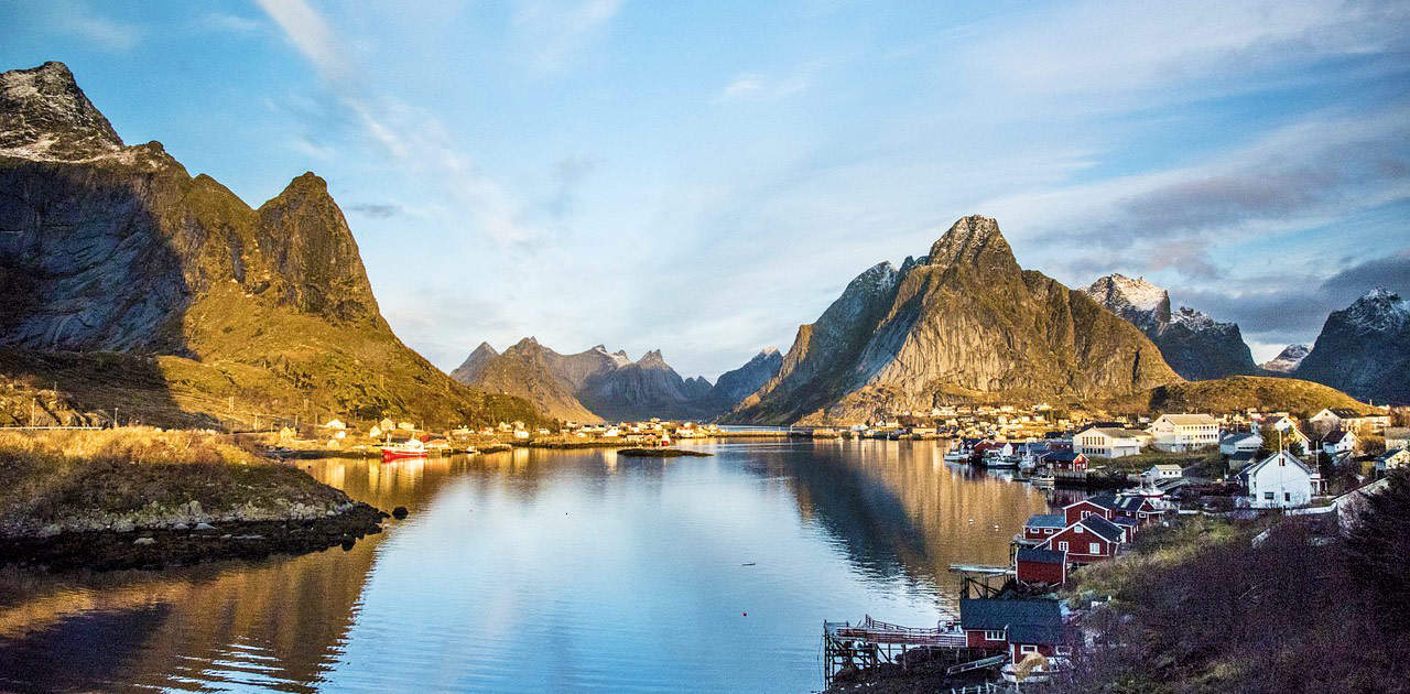 Dämmerung in den Lofoten