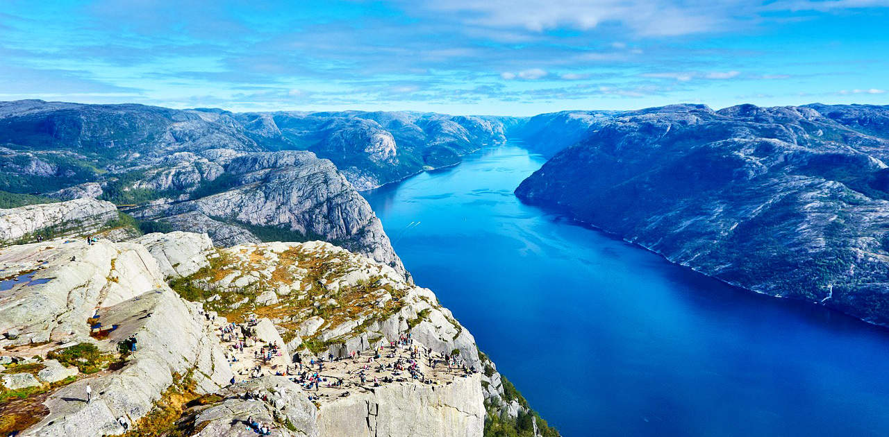 Der Lysefjord bei bestem Wetter