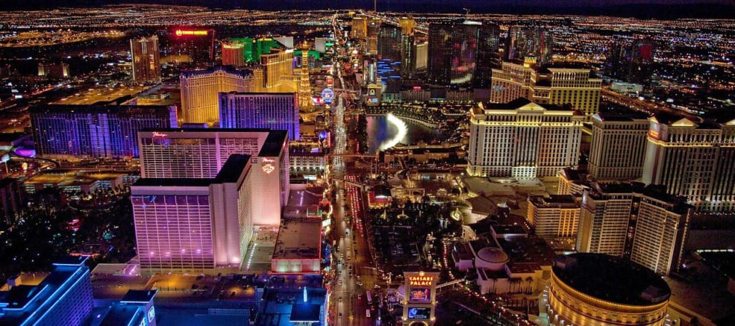 Blick auf den Strip in Las Vegas