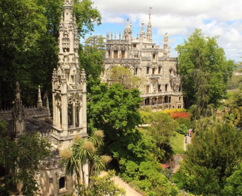 Der Garten des Palasts von Sintra