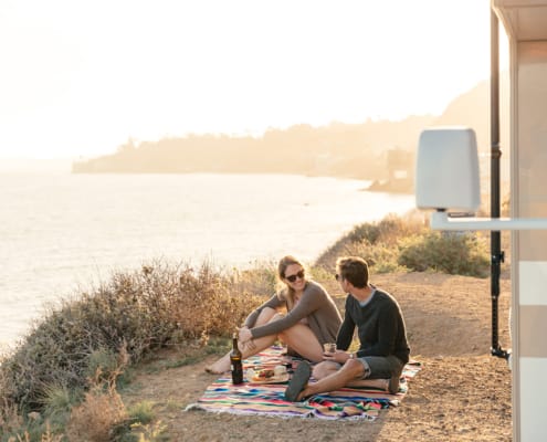 Picknick am Meer