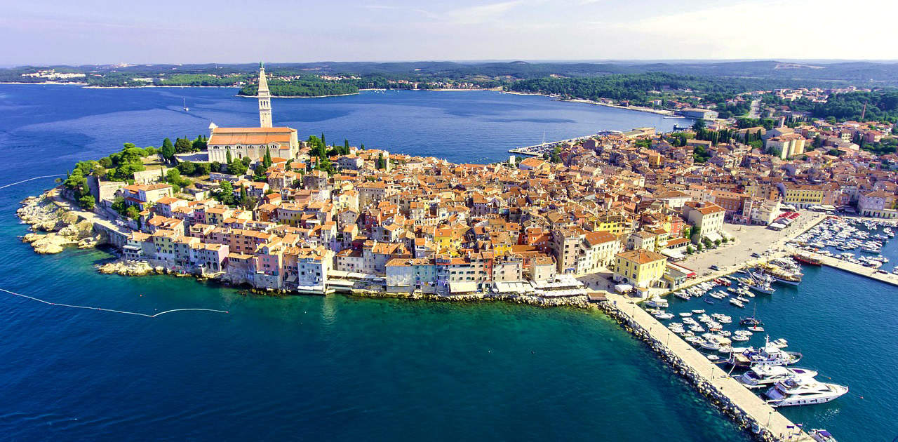 Blick auf Rovinj Altstadt