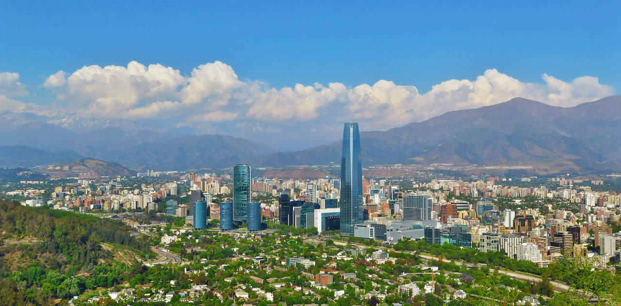 Blick auf Santiago de Chile