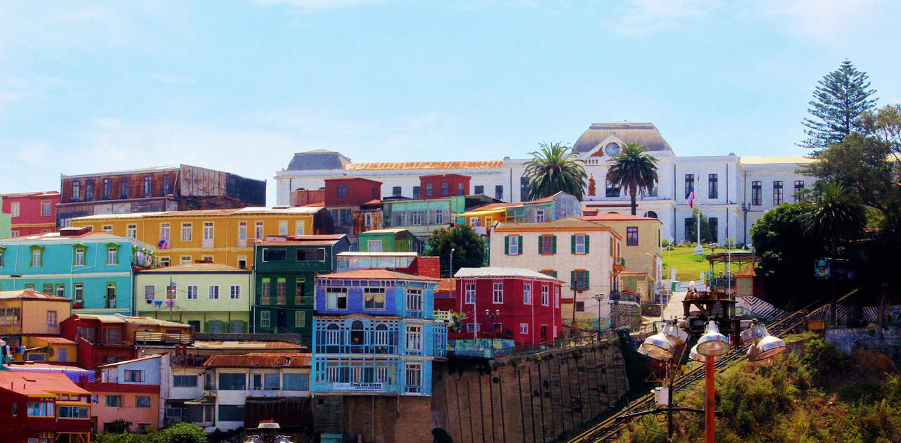 Blick auf Valparaiso