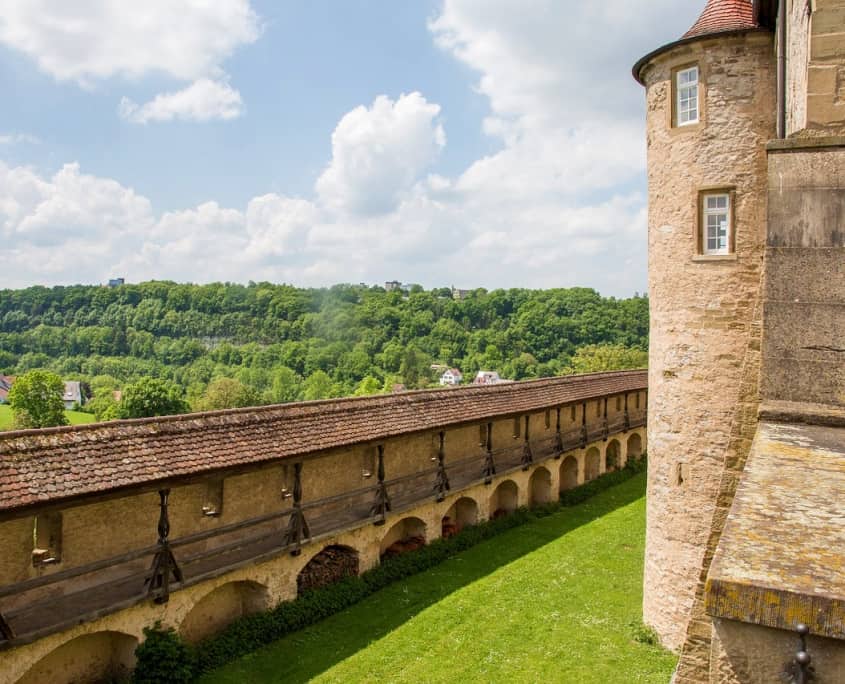 Die Comburg mit ihrem Wehrgang