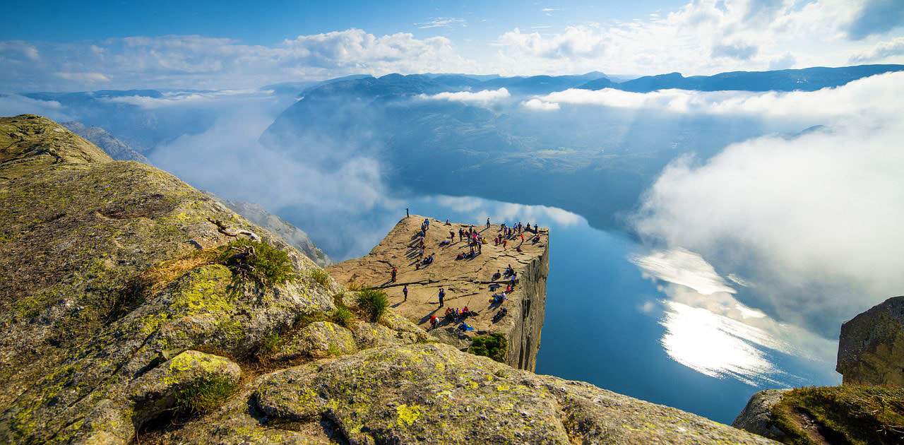 Blick auf den Preikestolen