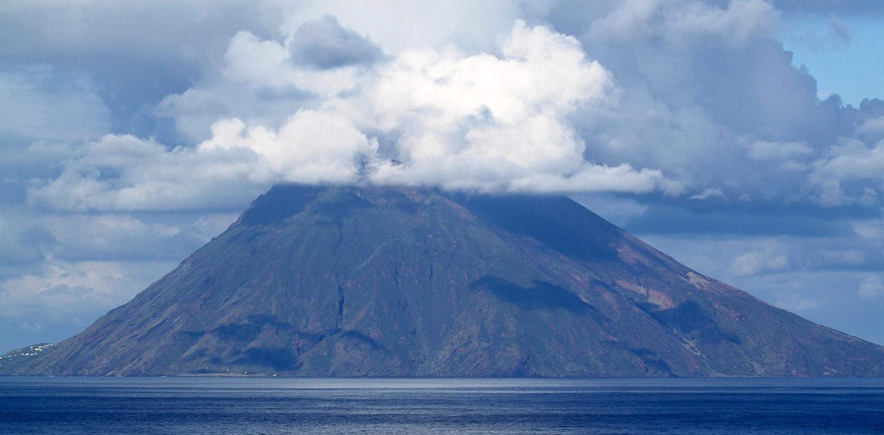 Blick auf den Stromboli