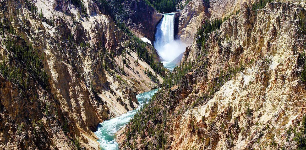 Blick vom Artist Point auf die Lower Falls