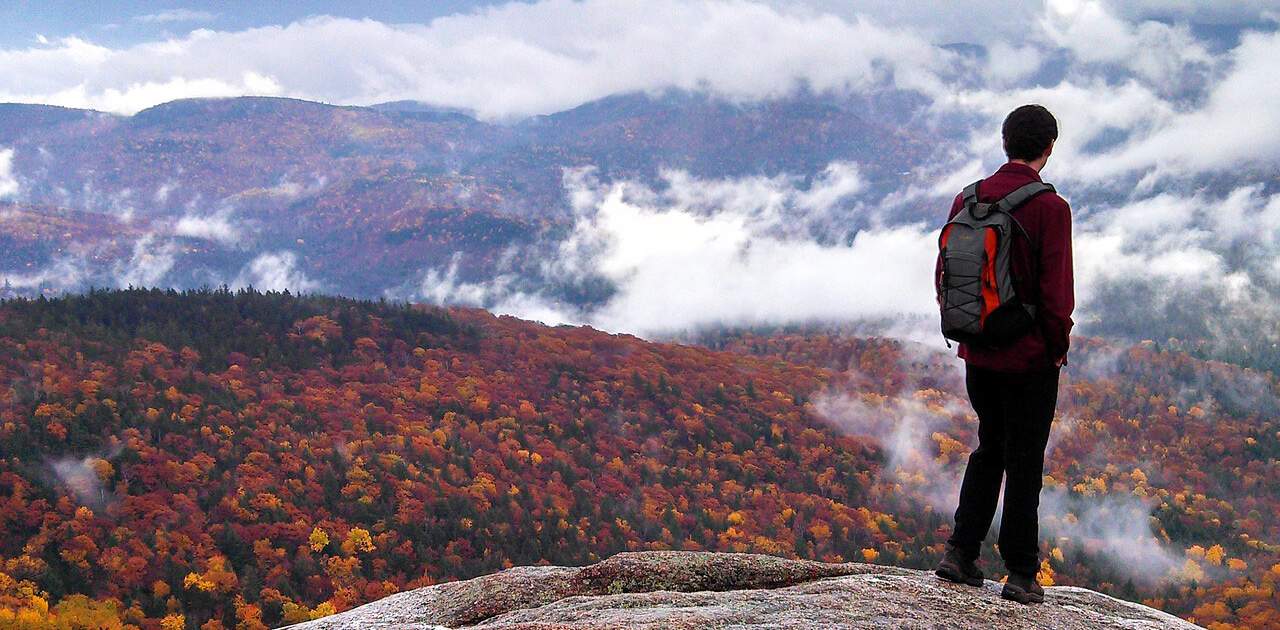 Wandern in der Natur von New Hampshire