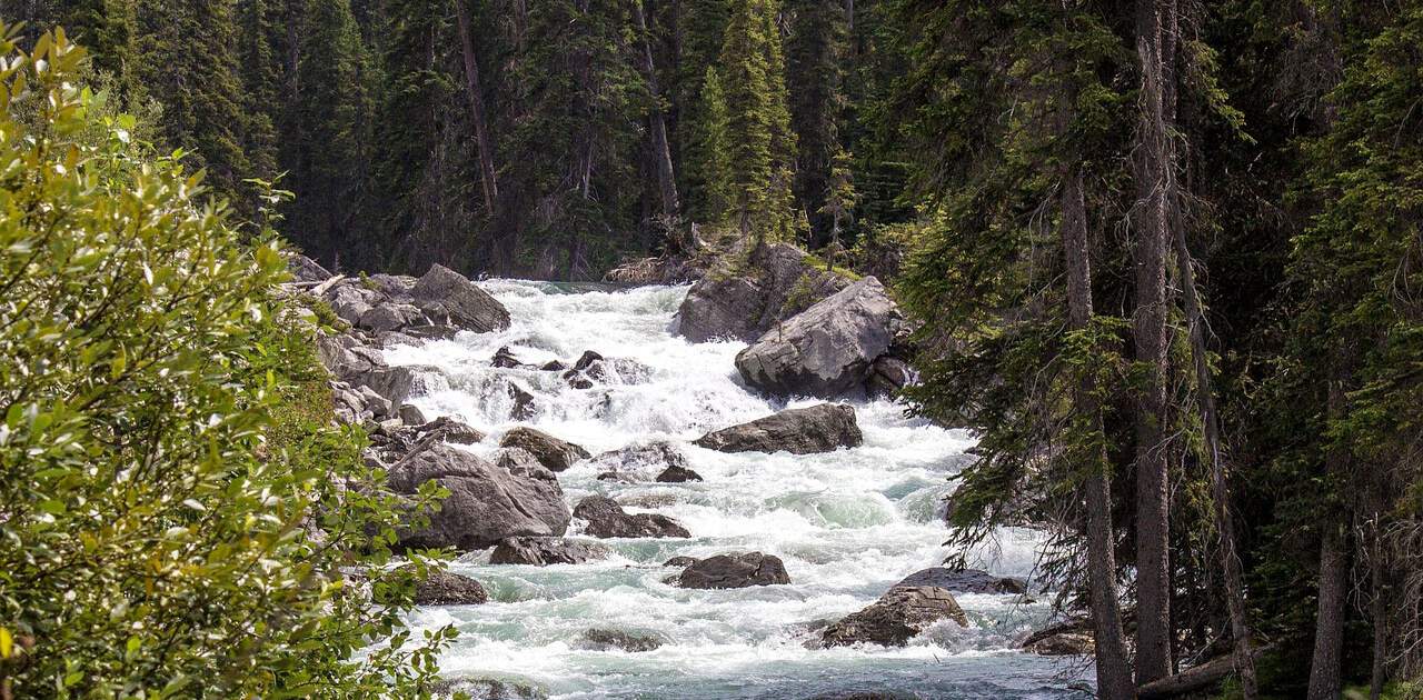 Der Maligne River im Maligne Canyon