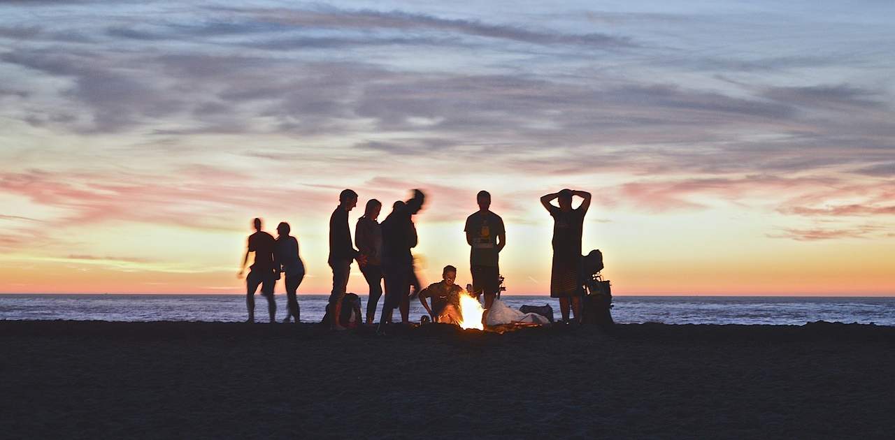 Lagerfeuer am Strand