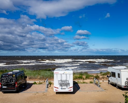 Camping direkt am Meer