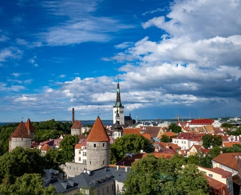 Blick über Talinn