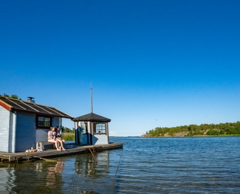 Sauna am Wasser