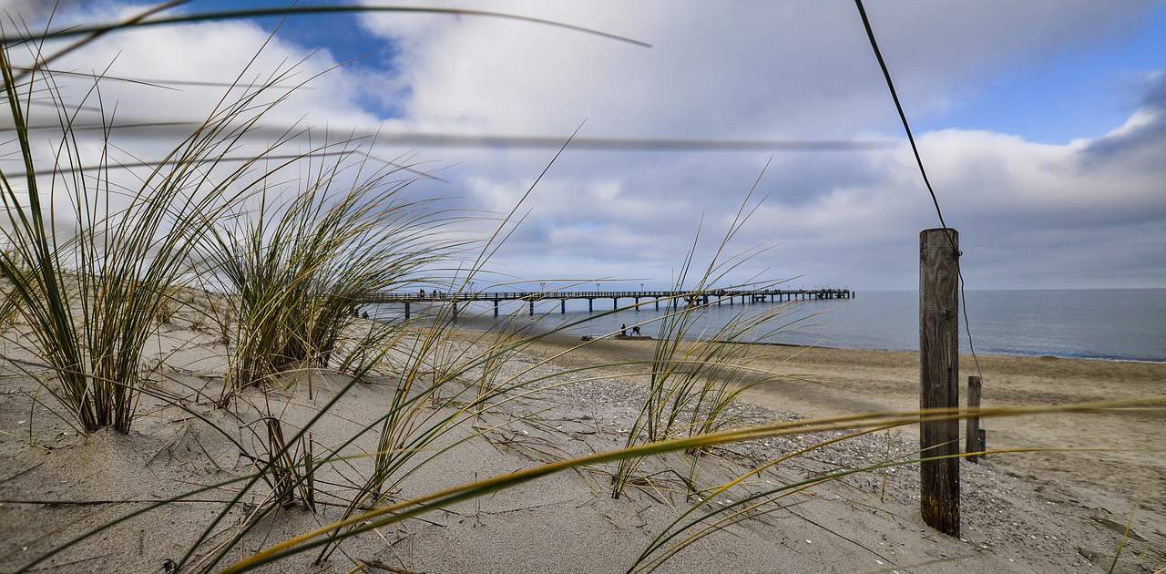 Ostseestrand Seebrücke