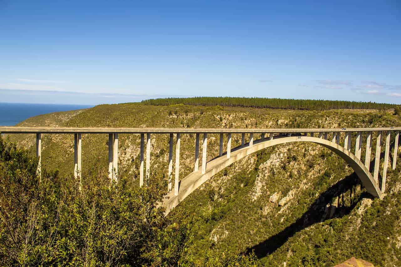 Blick auf die Bloukrans Bridge