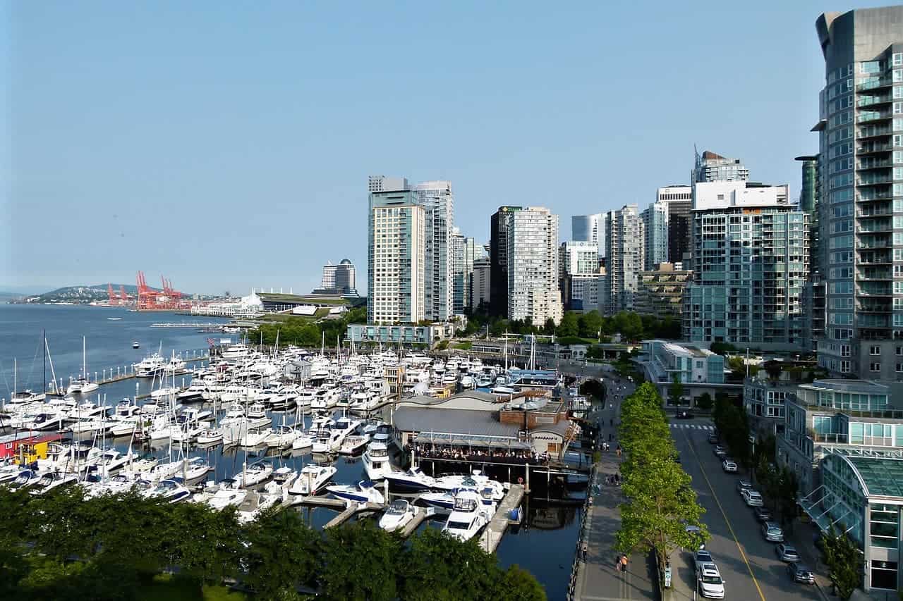 Blick in den Hafen von Vancouver