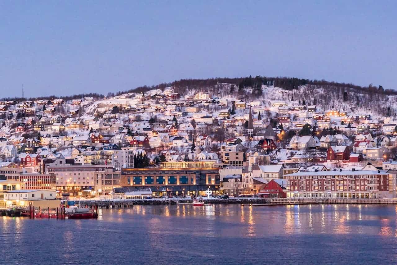 Blick auf Tromsö in Norwegen