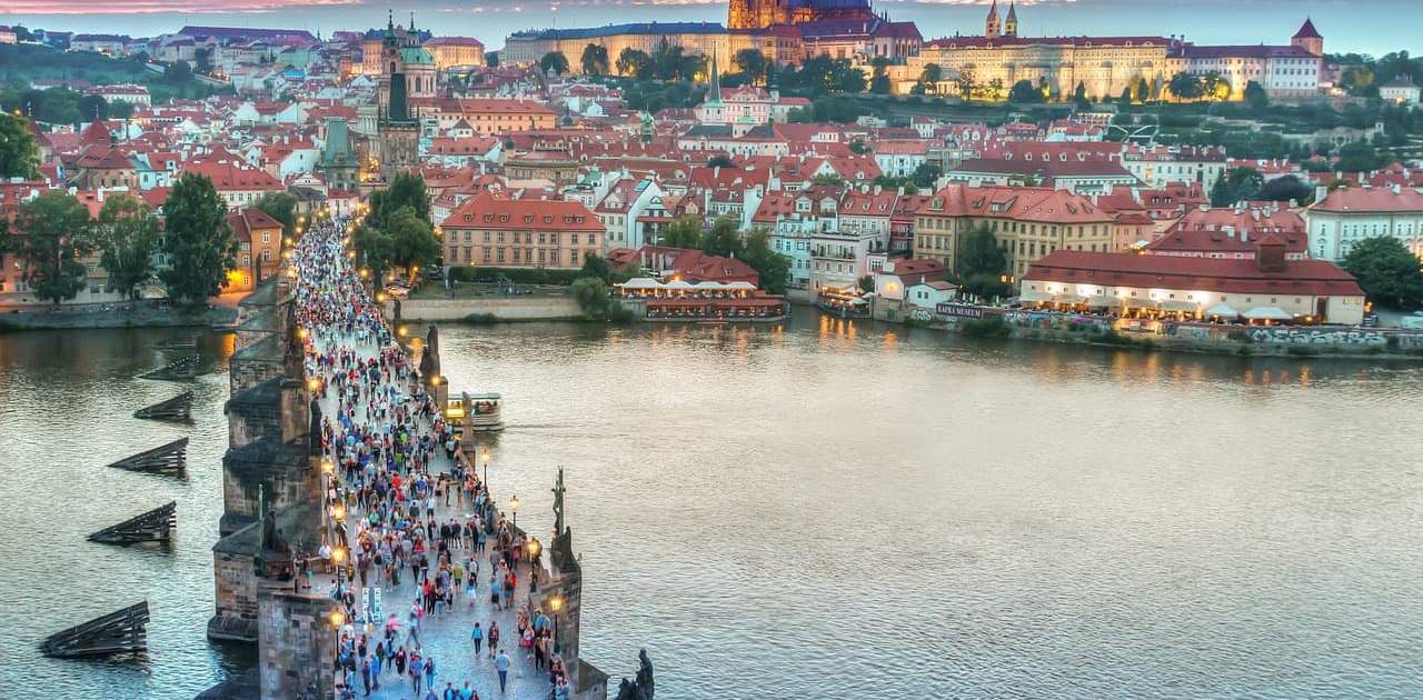 Prag bei Sonnenuntergang