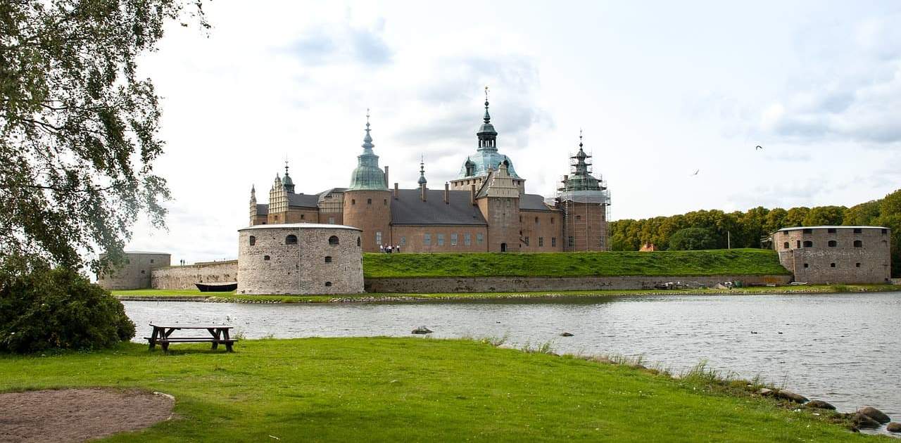 Blick auf das berühmte Kalmarer Schloss