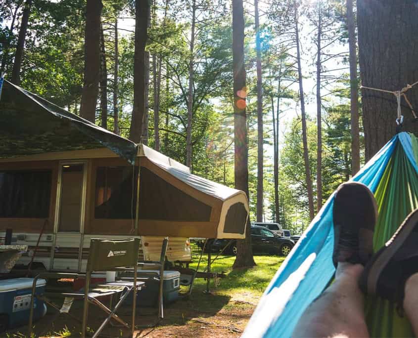 Relaxen beim Camping